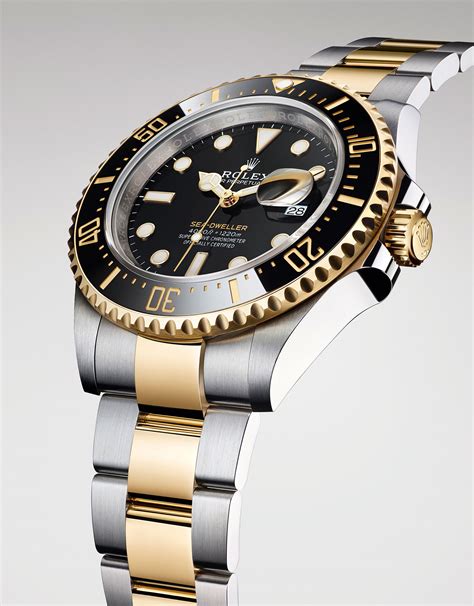 rolex sub vs sea dweller|rolex sea dweller two tone.